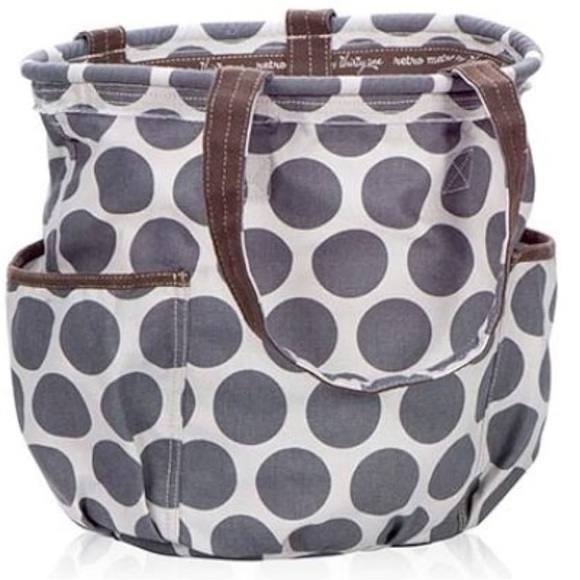 Thirty-One Retro Metro Bag – Grey Mod Dot – Brand New! - Picture 1 of 8